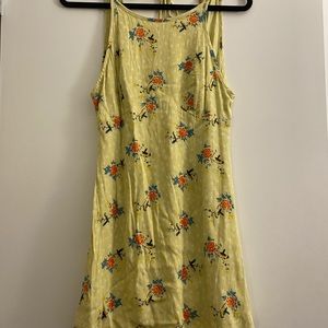 Urban outfitters yellow dress, size 6